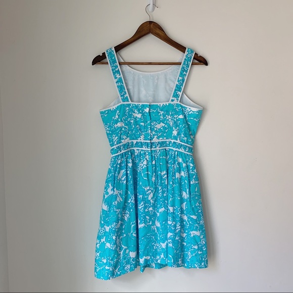 Lilly Pulitzer Shorely Blue Becky Dress Size 2 - Picture 2 of 5